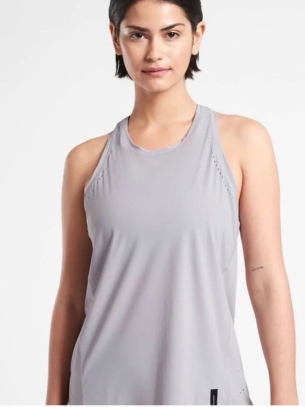 Allyson Felix + Athleta Laser Cut Racerback Workout Tank Large